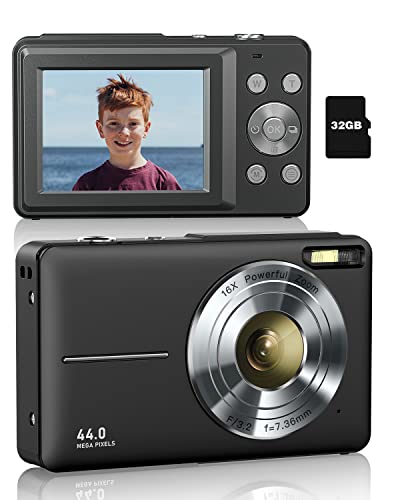 “Capture Precious Moments: 1080P Kids Camera with 16X Zoom & 32GB Card – Ideal Gift!”