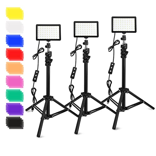 “Enhance Your Shots: 3 Packs of Vibrant LED Lights for Dynamic Tablet Photography”