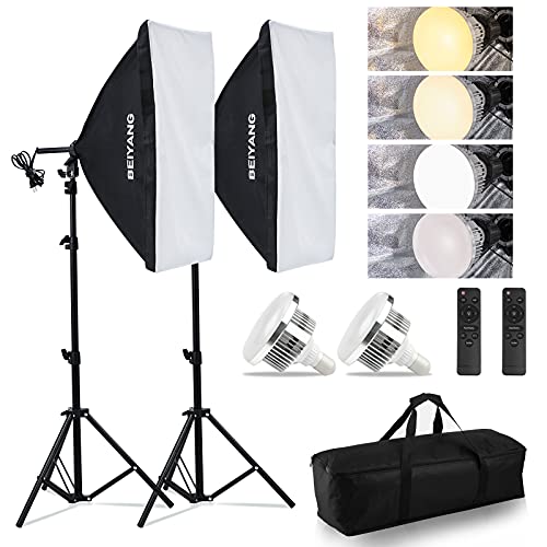 Enhance Your Photography: 20×28 Softbox Kit + 85W LED Light!