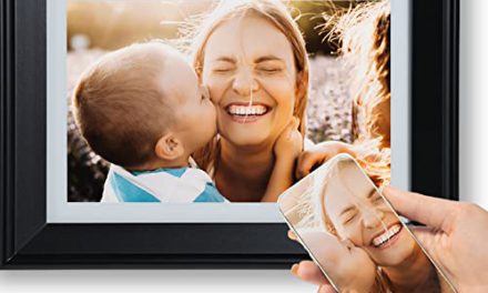 Share Memories Instantly: PhotoSpring 10in Digital Frame with WiFi & Touchscreen