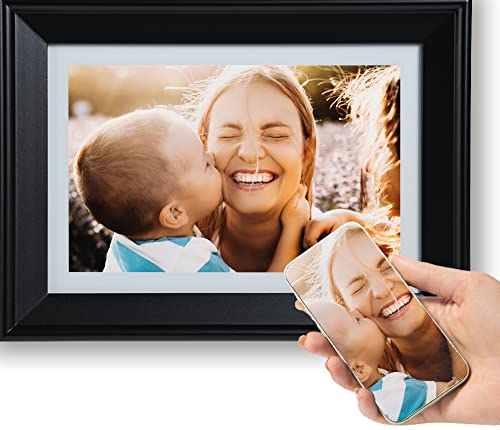 Share Memories Instantly: PhotoSpring 10in Digital Frame with WiFi & Touchscreen