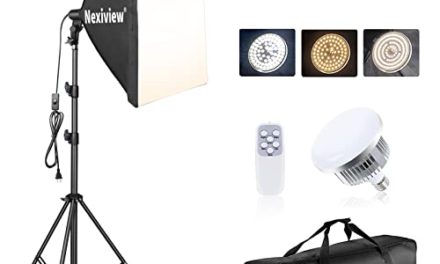 Capture Stunning Photos and Videos with Nexiview Softbox Lighting Kit