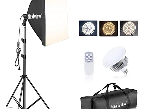 Capture Stunning Photos and Videos with Nexiview Softbox Lighting Kit