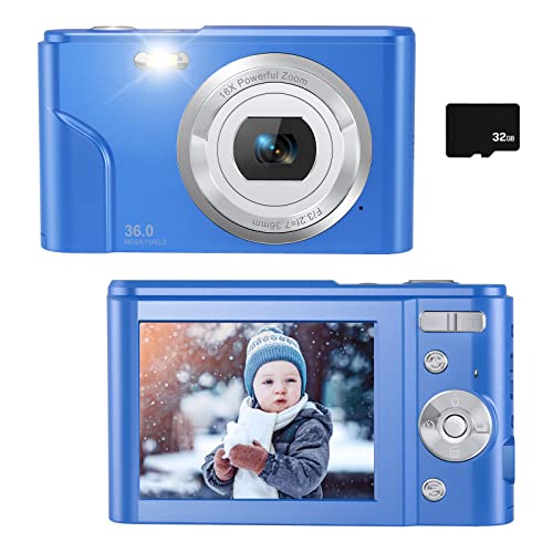 “Capture Joy with 36MP Kid’s Camera – Full HD Rechargeable Mini, 32GB SD Card”