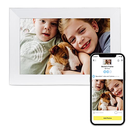 “The Ultimate Digital Frame: Aura Carver 10.1\” | Gift Memories Instantly | Hassle-free Setup | Phone-to-Frame Photo Sharing | Free Storage | (Sea Salt)”