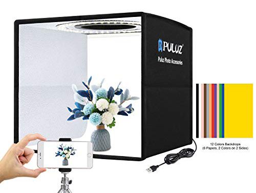 Portable Mini Photo Studio with High CRI Lighting & Vibrant Backgrounds