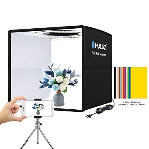 Portable Mini Photo Studio with High CRI Lighting & Vibrant Backgrounds