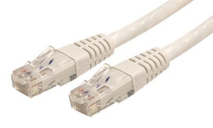 High-Speed 100ft White Cat6 Patch Cable – Perfect for Home Electronics
