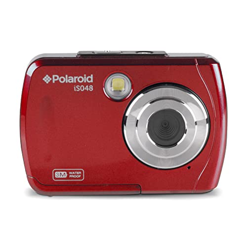 Capture the Moment: Polaroid IS048 – Portable Waterproof Action Camera (Red)