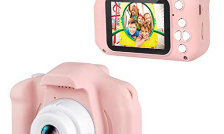 “Capture Childhood Moments: Dartwood 1080p Kids Camera – 2.0” Screen & 32GB SD Card (Pink)”