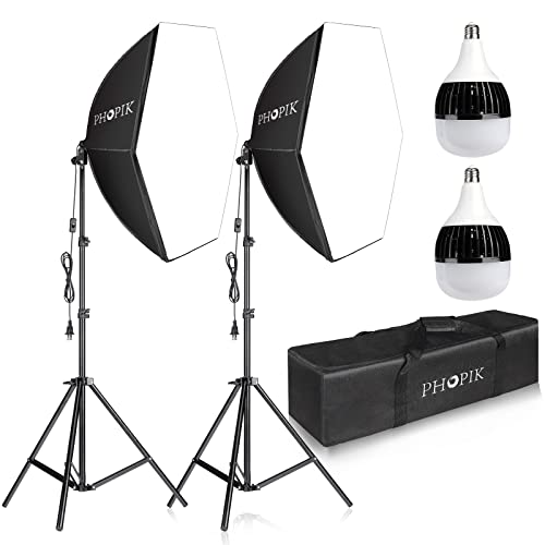 Supercharge Your Photography: PHOPIK Softbox Lighting Kit