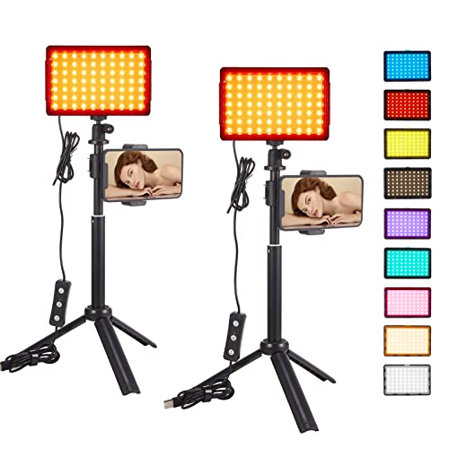 Upgrade Your Video Lighting Setup: SWDPORT 2-Pack LED Lights + Tripod Stand + 9 Color Filters