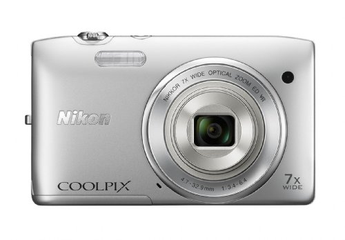 “Capture Vivid Moments: Nikon COOLPIX S3500 Digital Camera, 20.1 MP, 7x Zoom (Silver)”