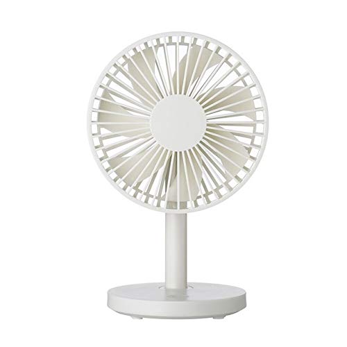 WULFY Fans: Share the Coolness! Portable USB Mini Fan for Office, Laptop, and Desk Cooling – 3 Speeds (White)