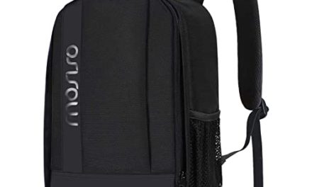 “Ultimate Camera Bag: MOSISO Shockproof Backpack for DSLR/SLR/Mirrorless Cameras – Customizable Inserts & Tripod Holder – Compatible with Canon, Nikon, Sony – Black”
