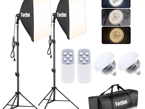 Capture Stunning Photos with Torjim Softbox Lighting Kit