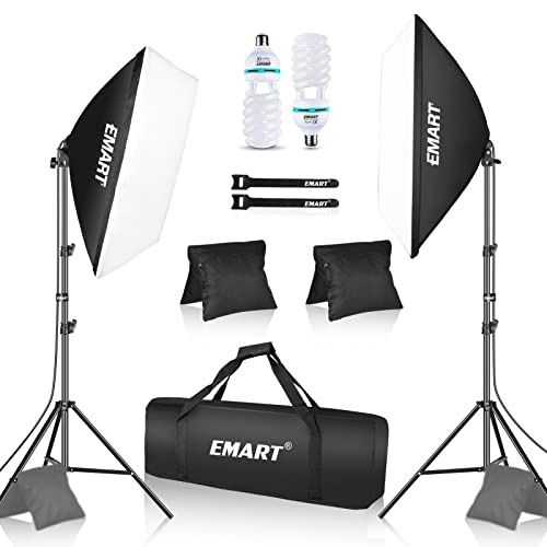 “Enhance Studio Lighting: EMART Softbox Kit for Pro Photography”