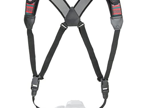 Ultimate Camera Comfort: Chest Harness for DSLRs – Quick Release Buckles, Southwest Neoprene Pattern – Canon, Nikon, Sony Compatible