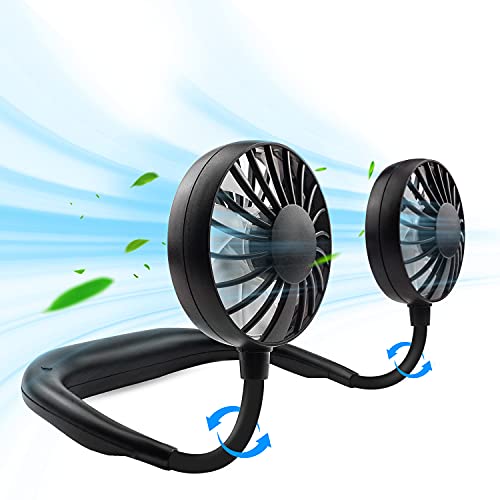 “Stay Cool on the Go: Rechargeable Neck Fan for Work, Travel, and More!”