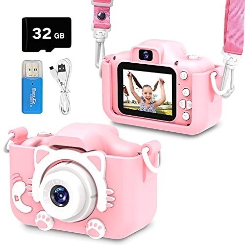 Exciting Goopow Kids Camera – Perfect Gift for Girls – 32G SD Card Included