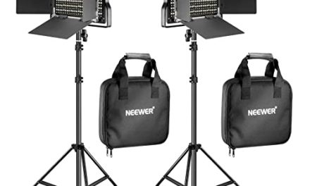 “Enhance Your Studio: Powerful Bi-Color LED Light Kit with Stands”