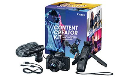 Ultimate Content Creator Kit: Canon M50 Mark II – 4K Vlogging Camera, Lens, Tripod, Mic