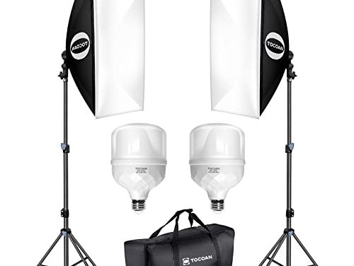 “Capture Stunning Moments: Tocoan Softbox Lighting Kit for Perfect Studio Shots!”