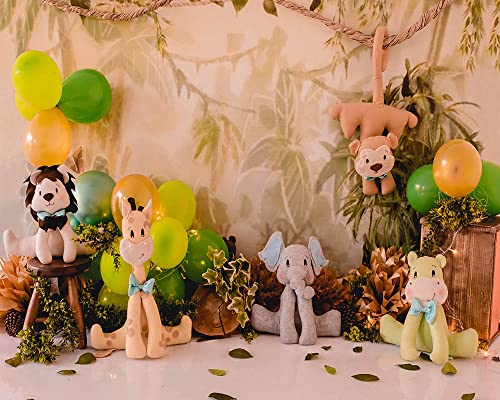 “Vibrant Jungle Adventure Photo Backdrop – Ideal for Children’s Birthday Party”