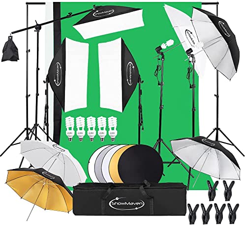 Capture the Perfect Shot: ShowMaven Studio Lighting Set