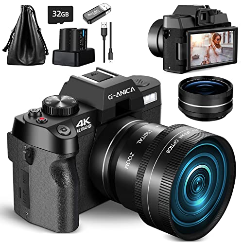 Capture Stunning Moments: G-Anica 4K Camera for Photography & Vlogging