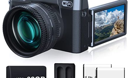 Capture Stunning Vlogs: 4K WiFi Camera with Flip Screen