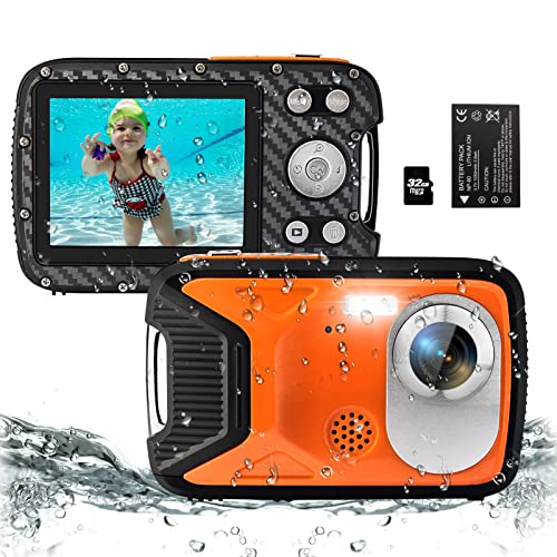 Capture the Adventure: YEEIN 16FT Waterproof Camera – 30MP, 18X Zoom, 32G Card & Rechargeable Battery