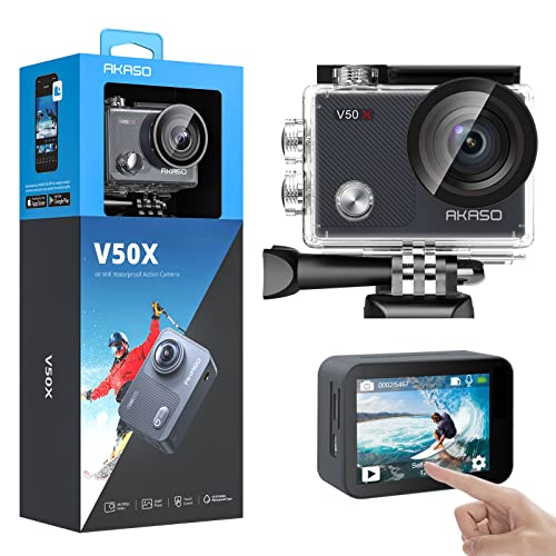 “Capture Epic Moments: AKASO V50X 4K30fps Camera with EIS, Touch Screen, Waterproof Design, and More!”