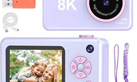 “48MP Action-Packed Kids Camera: Full HD, Rechargeable, 32GB SD – Perfect for Students & Teens!”