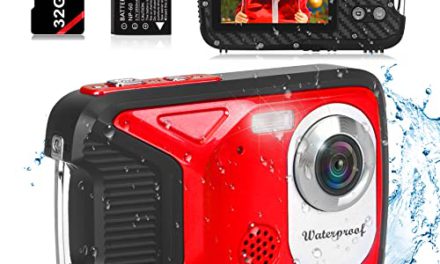 “Ultimate Waterproof HD Camera: 36MP, 32G SD Card, Rechargeable Mini Vlogging for Kids!”