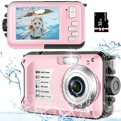 Capture Lifelong Memories: 30MP Waterproof Camera with 32GB Card