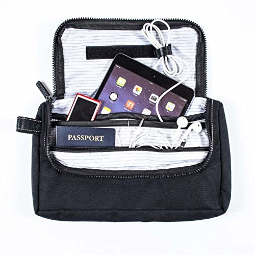 Ultimate Gadget Organizer Bag for Travel | Midnight Black