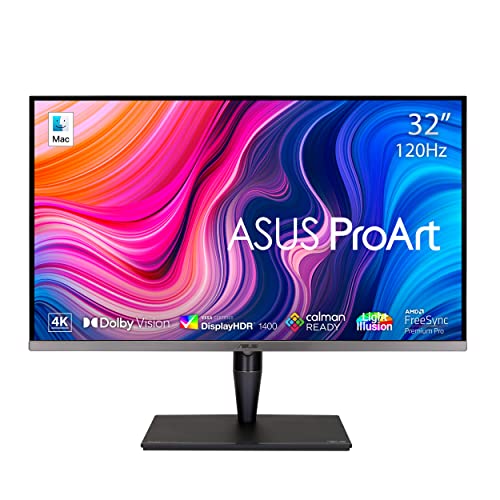 Elevate Your Viewing: ASUS 32″ 4K HDR Monitor – Mini-LED IPS, Thunderbolt 3, Laptop & Mac Compatible