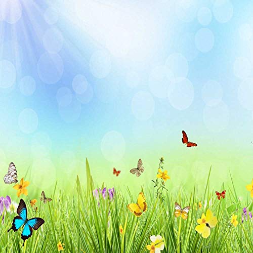 Shimmering Grass Butterfly Backdrop: Perfect for Weddings & Parties!