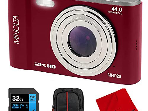 “Capture Lifelike Moments: Minolta MND20-R Ultra HD Camera Bundle”