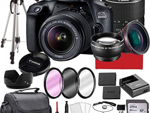 Capture Life’s Moments: Canon EOS 4000D DSLR Camera Bundle