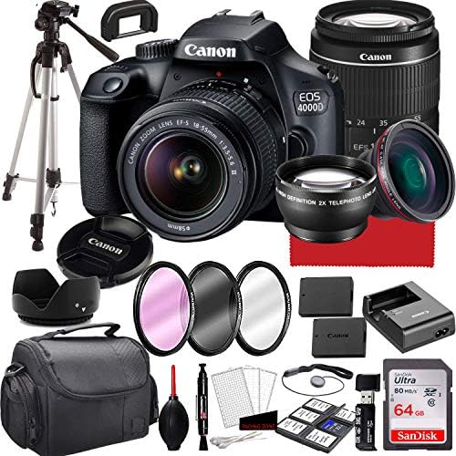 Capture Life’s Moments: Canon EOS 4000D DSLR Camera Bundle