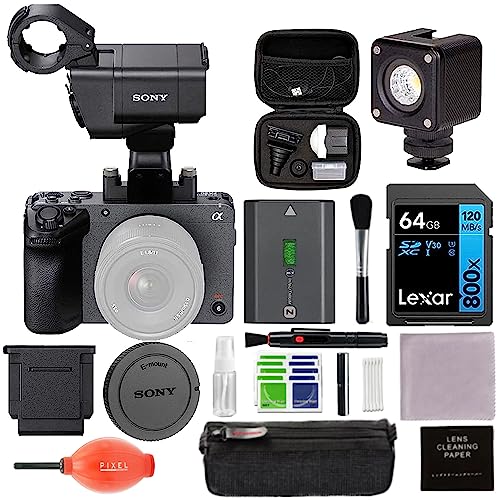 “Capture Cinematic Magic: Sony FX30 Camera with XLR Handle, WR LED Light Kit & More!”