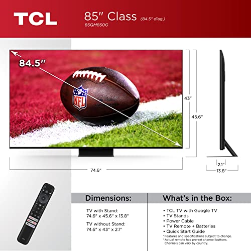 “Immerse with TCL’s 85″ QLED Dolby Vision TV”