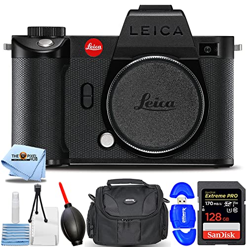 “Capture Memories: Leica SL2-S Camera Bundle with 128GB SD, Reader, Bag, Blower, Cloth & Cleaning Kit”