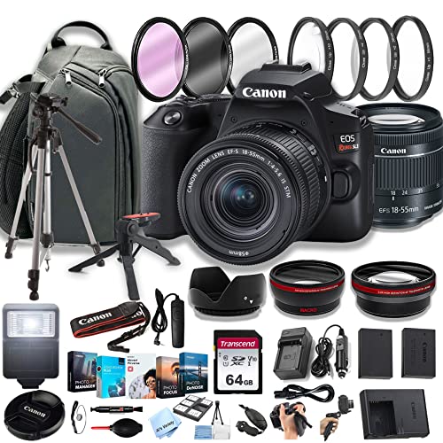 Capture Unforgettable Moments: Canon EOS Rebel SL3 DSLR Camera + 18-55mm Lens + Sling Backpack + Memory Cards – 40pc Bundle (Renewed)