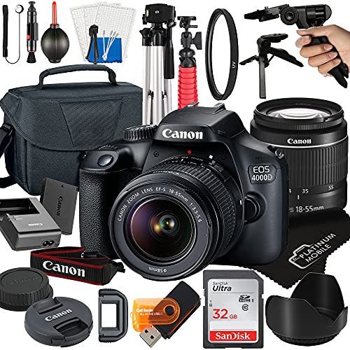 Get the Canon EOS 4000D / Rebel T100 DSLR Camera Bundle – Capture Memories with Style!