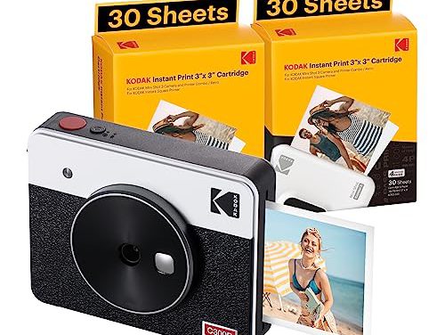 Retro 2-in-1 Camera & Printer: Capture Memories, Print Instantly!