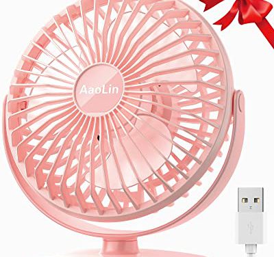 Powerful AaoLin Desk Fan: Whisper-Quiet, Portable & Invigorating