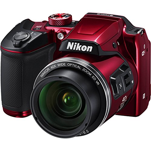 Renewed Nikon Coolpix B500: Capture Life in Red